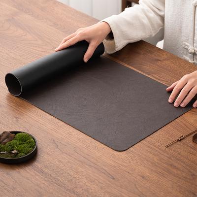 Waterproof Leather Tea Mat Zen Minimalist Leather Waterproof Tea Tablecloth Home Table Runner Dry Tea Tray Mat