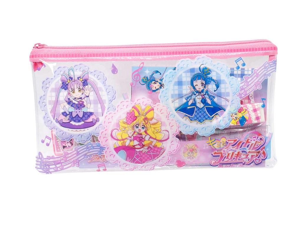 Marusho Kimi To Idol PreCure Stationery Set In Pouch