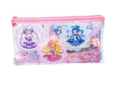 Marusho Kimi To Idol PreCure Stationery Set In Pouch