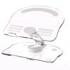 Transparent Acrylic Tablet Desktop Stand 360° Rotation Adjustable Phone Bracket Anti-slip Foldable Tablet Holder
