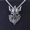 European and American Retro God of War Pendant Titanium Steel Devil Men's Necklace