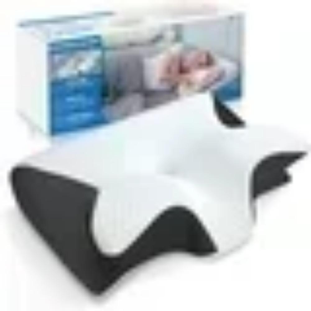 Sleep Memory Neck Pillow Butterfly Slow Rebound Comfortable Memory Foam Sleep Pillow Cervical Orthopedic Neck Massager Pillow