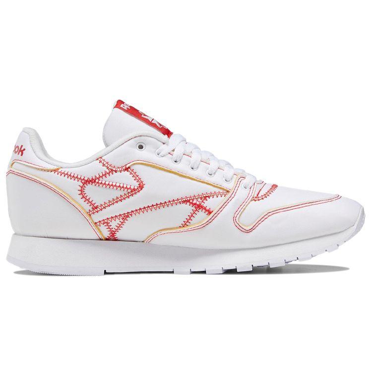Reebok Kanghyuk X Classic Leather White Primal Red Unisex Sneakers Footwear-White Black GW1069