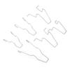 5ZHSFULLKIT 6PCS Steel Headlamp Headlight Dip Dipped Beam Head Lamp Bulb Retaining Spring Clip Clamp for H1 H3 H4 H7