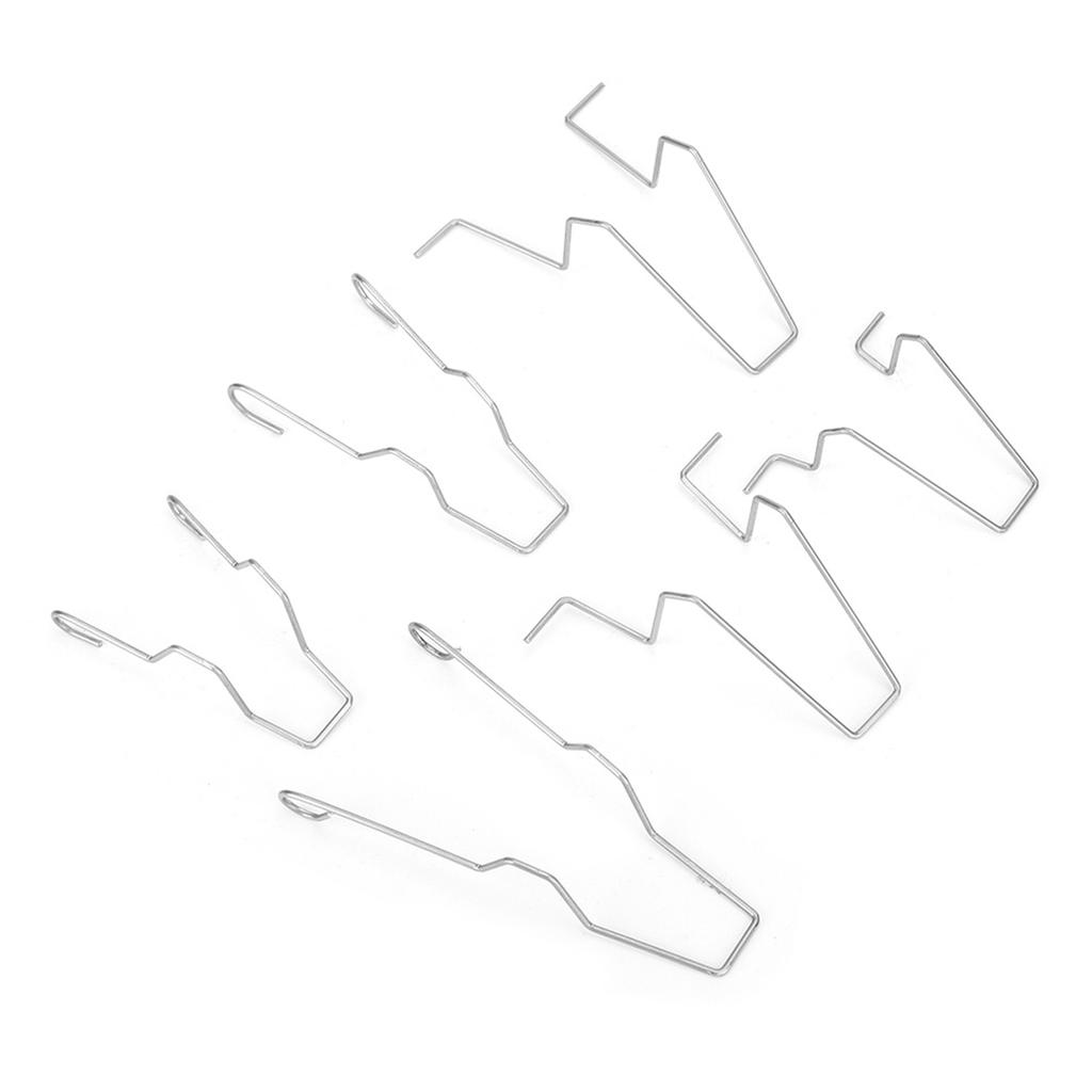 5ZHSFULLKIT 6PCS Steel Headlamp Headlight Dip Dipped Beam Head Lamp Bulb Retaining Spring Clip Clamp for H1 H3 H4 H7