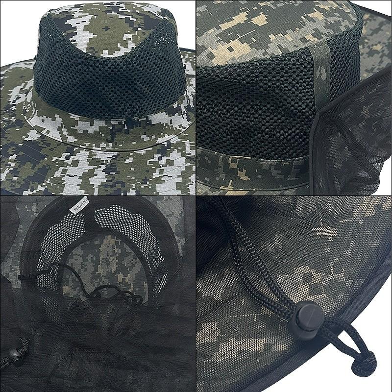 Mesh Fisherman Hat Neck Protection Sun Hat For Fishing Hiking And