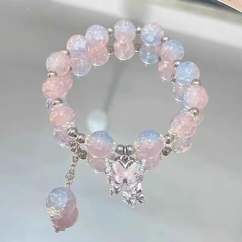 Charming Macaron Color Beaded Ceramic Bracelet – Niche, Versatile Dopamine Jewelry