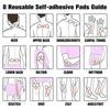 Dual Channel TENS Muscle Stimulator Pain Relief Therapy Device with 8 Electrode Pads for Body Recovery