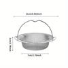 Sink Strainer with Handle - Easy-Clean Kitchen Drain Collector, Anti-Blocking Mesh Filter for Bathroom and Shower, Anti-Rust Plug to Prevent Waste