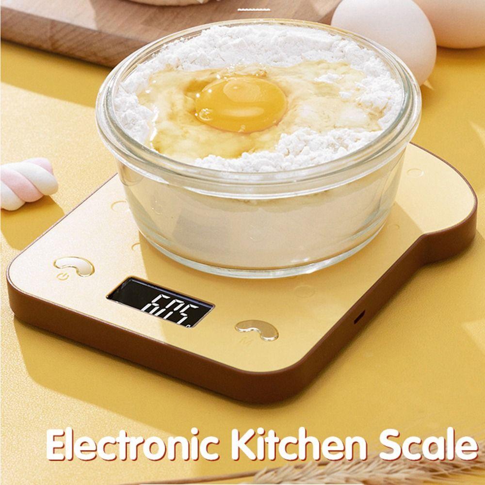 Toast Shaped Toast Digital Scale LCD Display Digital Coffee Scale Food Scale  for Precise Baking