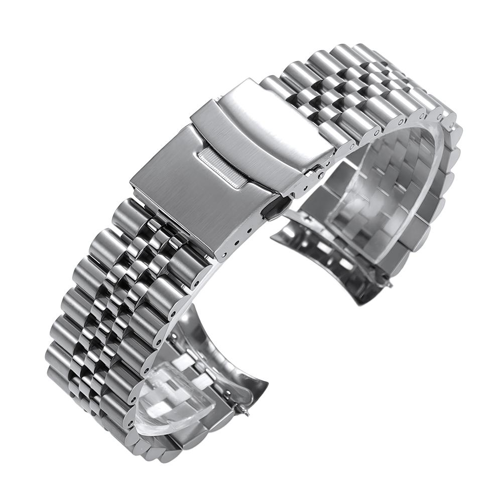 Luxury Solid Stainless Steel Band 20mm 22mm Straps for Seiko SKX007 SKX009 Diving Belt for Jubilee Men Business Watch Btacelet