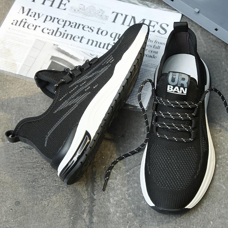 Men's shoes summer new fashion fly-woven casual sports shoes men's mesh breathable and comfortable travel lightweight running shoes