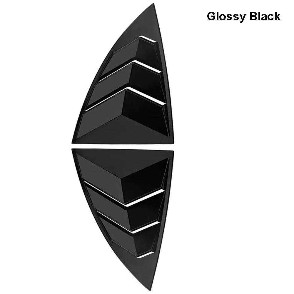 Pair Car Rear Window Shutter Cover Trim for Tesla Model Y 2019-2026 Window Shutter Cover Trim Side Triangle Louver Vent Trim