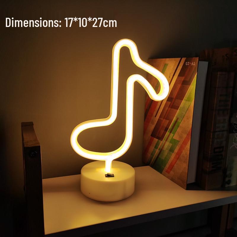 Luz de Mesa LED Neon para E-Sports e Decoração de Quarto