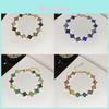 Bracciale Moda Quadrifoglio Fiore con Strass per Donna Estate