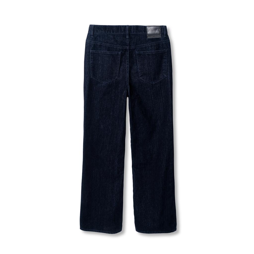 CONNECT KINLOCH Velvet Flare Denim Pants [Navy]