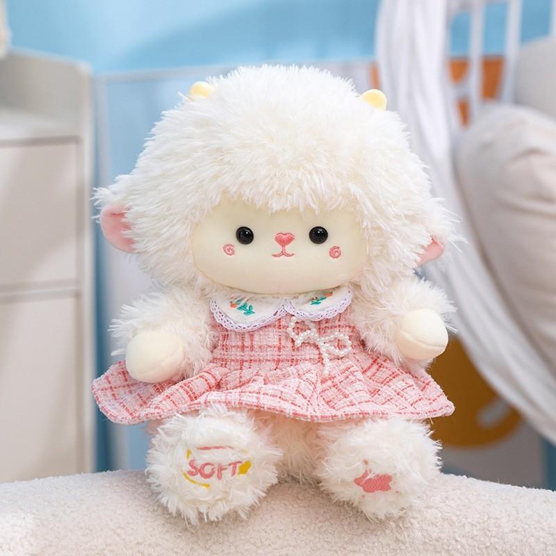 

Plush Toy Comforting Doll For Kids With Soft Pp Cotton Filling For Sleep And Gift Use 40cm розовый
