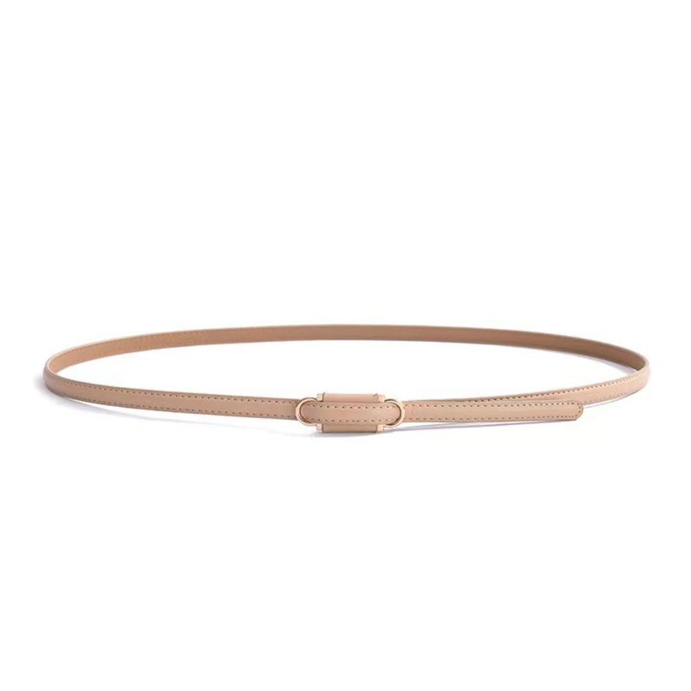 PU Leather Slim Belt Thin Dress Belt Simple Waist Belt  Women Accessories