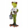Decorative Figurine Green Frog Painter Builder Gift