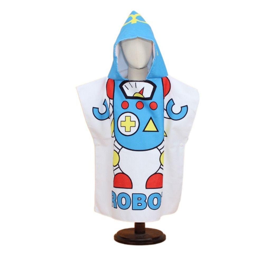With Hooded Kids Bathrobe Washcloth Poncho New Beach Towel  Kids