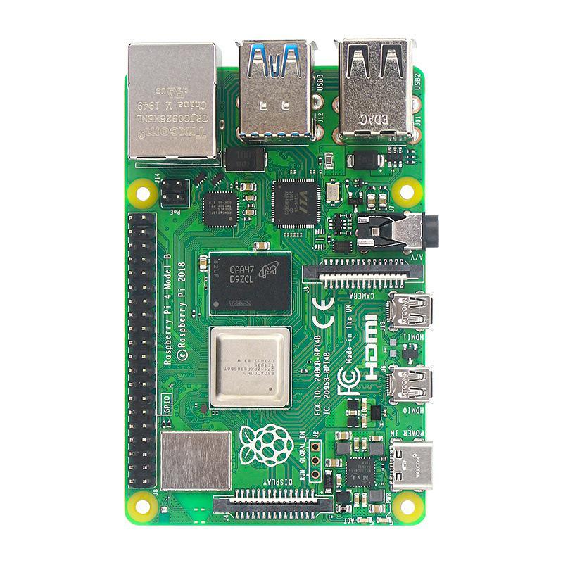 Raspberry Pi 4B Model: 4th Gen Development Board with Dual-Band WiFi, Bluetooth, and Optional 1GB/2GB/4GB/8GB RAM.