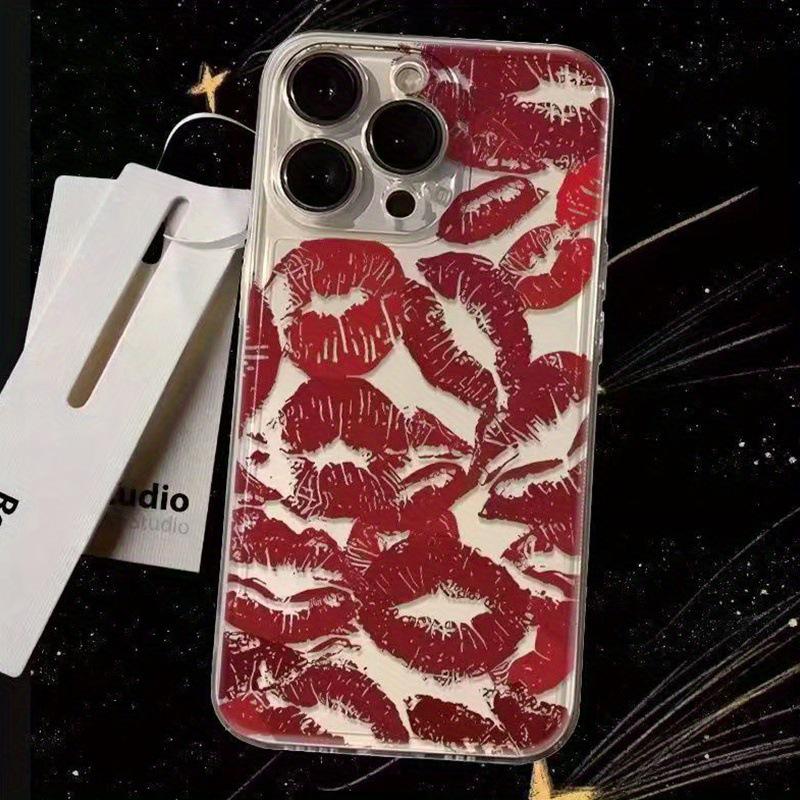 Red Lips Case: Compatible with iPhone Models 13-16, 12/11/XSM, Space Precision Design