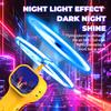Electric UFO Shining In The Dark Night Launcher Luminous Portable Handheld String Stress Relief Toy For Kids Party Gift