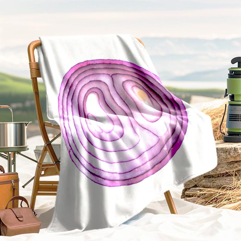 1pc Cookies, Watermelon, Onion Pattern Blanket, All Season Lightweight Home Office Outdoor Nap Multifunctional Blanket