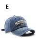 1 unisex all season wearing pure cotton washed letters Brooklyn1947 fashionable baseball cap
