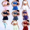 Seamless High Elastic Matte Nylon Sports Bra With Full Coverage For Yoga And Running