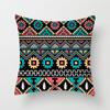 Bohemian Colorful Geometric Peach Skin Pillow Cover Retro Ethnic Style Cushion Cover Cushion Home