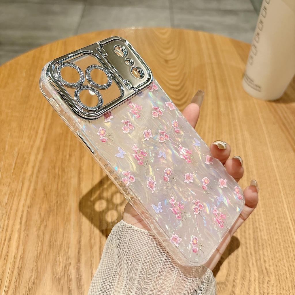 Kasuga Květinové pouzdro na ochranu objektivu pro iPhone 17 Pro Max