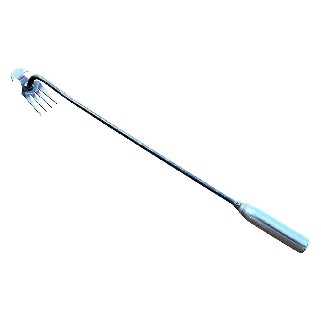Hoe Weeding Artifact Uprooted Grass Tools Garden Hoe Rake Steel Farm Tools Small Hoe Loosen with 4 Teeth The Soil Wild Vegetable