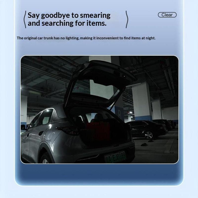 Shockproof LED Trunk Light For Proton EX2 E.MAS 5 2025 2026 Ultra Bright Car Interior Upgrade Modification Accessory