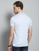 MONTE CARLO Herren Einfarbiges Blaues Kragen-Hals Halbarm T-Shirt