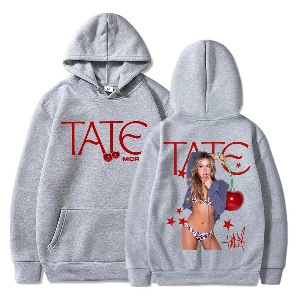 2026 Hot Singer Tate Mcrae Album Graphic Hoodies Y2K Men Women Vintage Printed Sweatshirt Trendy Streetwear for Daily Looks