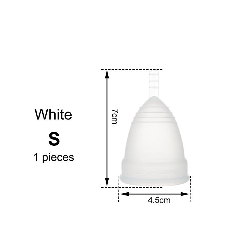 Medical Silicone Menstrual Cup – Leak-Free, Reusable Period Cup for Women, Up to 12 Hours Protection, Soft & Comfortable XS/S/L 4 Colors