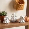 Fun Expression Cute Ghost Statues Mischievous Mini Ghost Ornaments  Gift for Friend