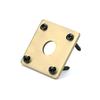 Square Jackplate Flat Bottom Metal Square Jacks Plate with Screws Electric Guitar Accessories Easy to Install