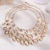 Multilayer Flower Beaded Pendant Baroque Fashion Jewelry Sets Tassels Necklaces Earrings  Bridal