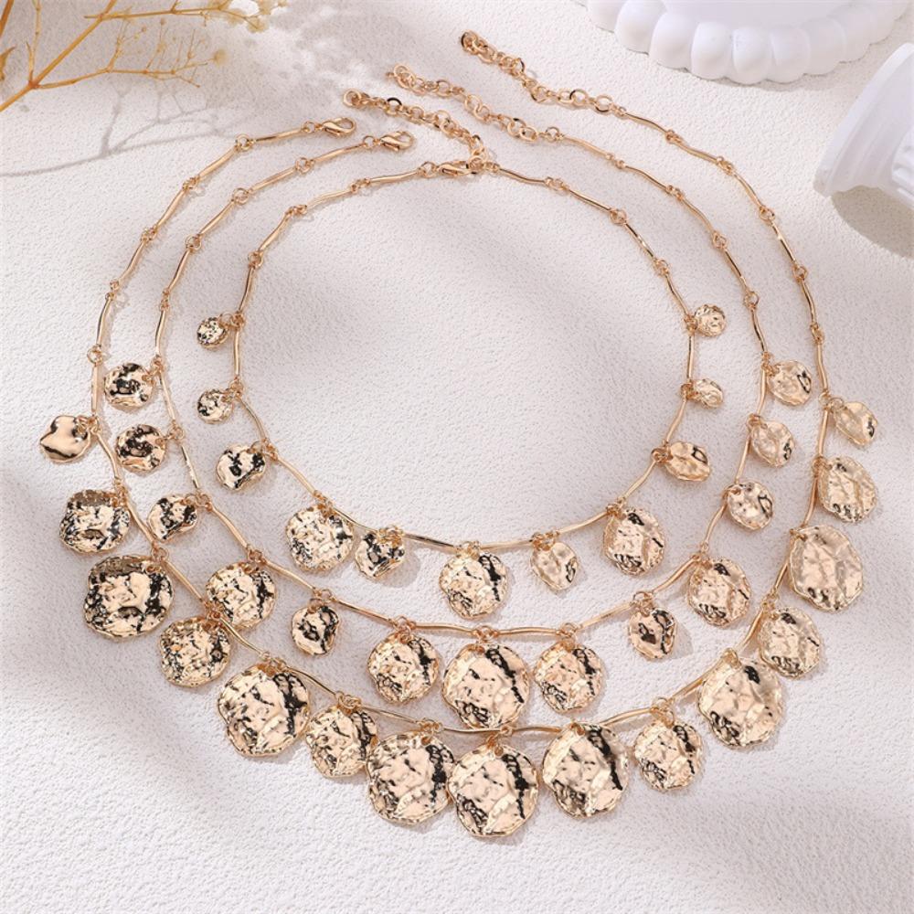 Multilayer Flower Beaded Pendant Baroque Fashion Jewelry Sets Tassels Necklaces Earrings  Bridal