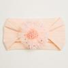 Summer new girls' hair accessories, baby candy color flower seamless wide headscarf, baby nylon headband