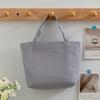Striped Bag For Women Large Capacity Retro Casual Polyester Fashion Handbag For Daily Use