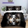 Black Papillon Pattern Bedding Home Decoration Birthday Gift (1 * Duvet Cover + 2 * Pillowcase, Without Core)