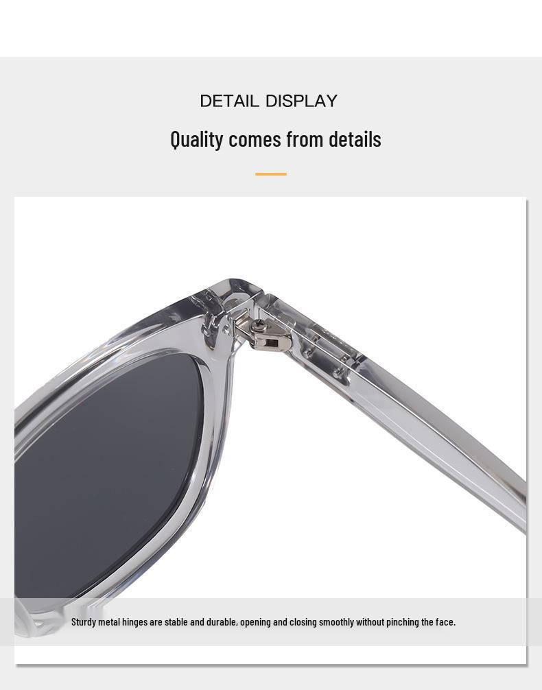 2026 Bare-faced High-Grade Studded Square Sunglasses for Men & Women - Fashionable & Slimming UV Protection Style 3370