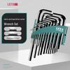 LETA 25-Piece Flat Head Metric/Imperial Hex Key Wrench Set