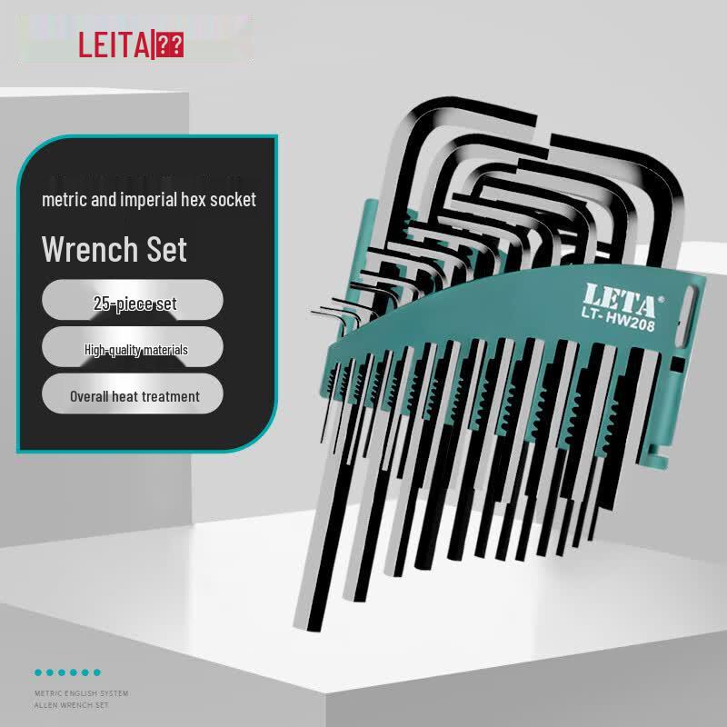 LETA 25-Piece Metric/Imperial Hex Key Set Tool