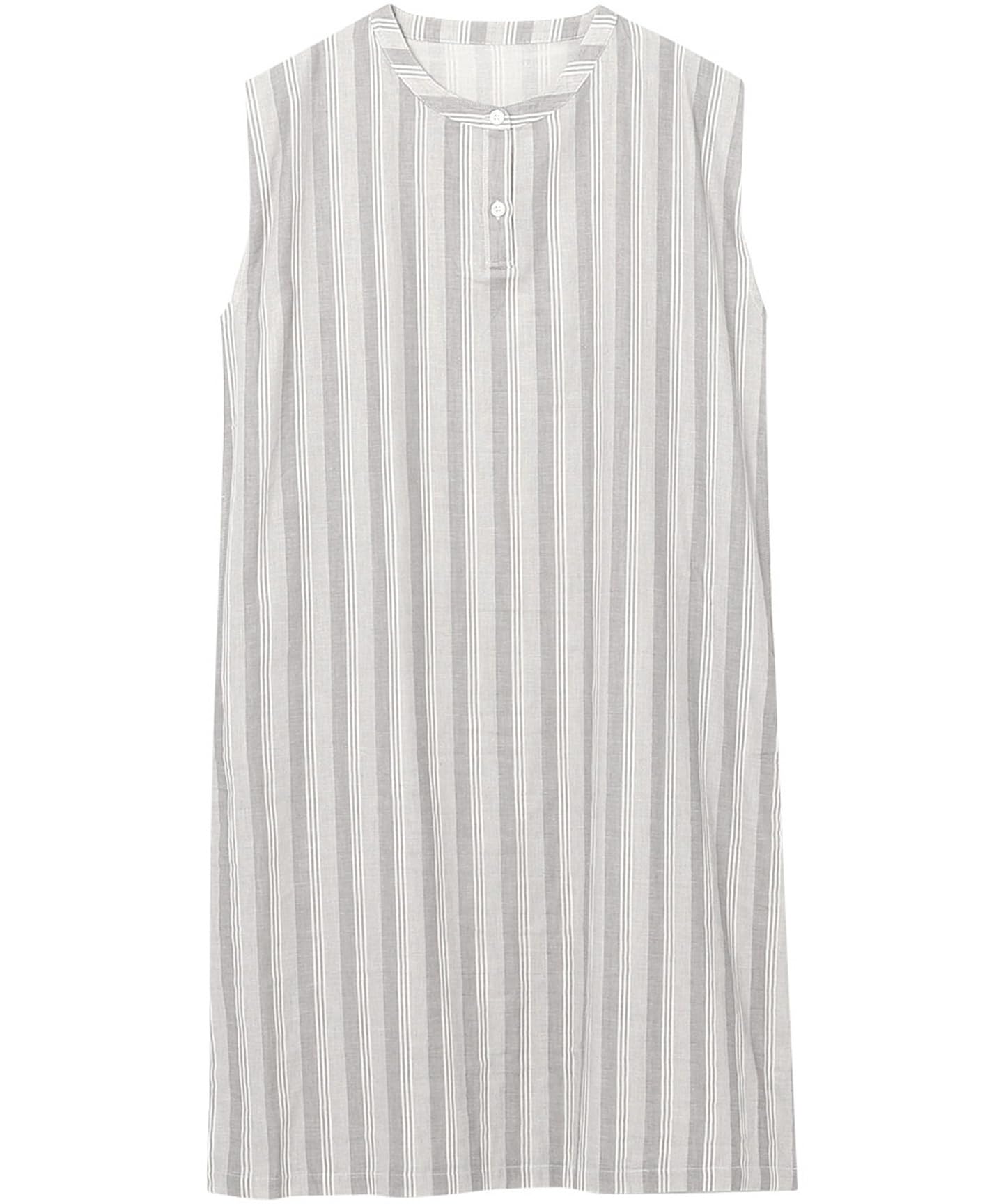 

Wacoal Relax Sleep Sleep Science Органический хлопок Двойная удлиненная длина Размер L и Ночная сорочка, без рукавов, 100% (тело), марля, (Вокруг икры), YNT148,