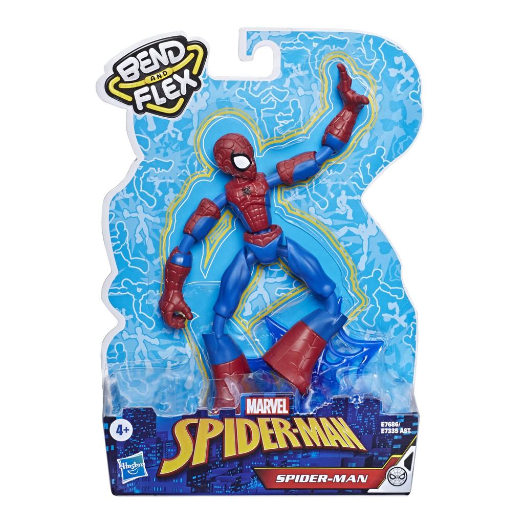 MARVEL Marvel Bend and Flex Series Figure E7686 Authentic with Web Accessory Spider-Man 6-inch Spider-Man