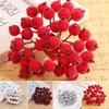 Bright And Festive Mini Christmas Foam Frosted Holly Berry Flower For Your Home